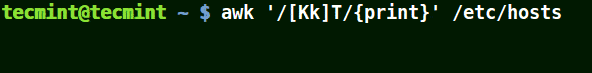 awk 系列：如何使用 awk 和正则表达式过滤文本或文件中的字符串