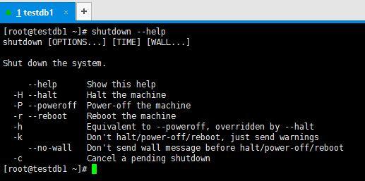 CentOS关机大法之shutdown命令格式CentOS关机大法之shutdown命令格式