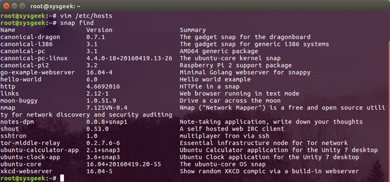 Ubuntu 16.04 LTS如何使用Snap软件包Ubuntu 16.04 LTS如何使用Snap软件包