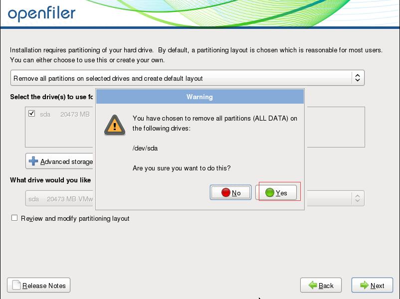 虚拟机里面安装Openfiler 2.99虚拟机里面安装Openfiler 2.99