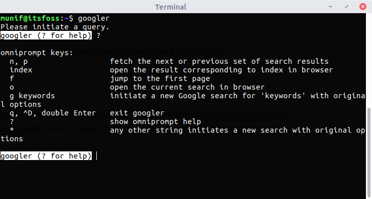 Googler：现在可以 Linux 终端下进行 Google 搜索了！
