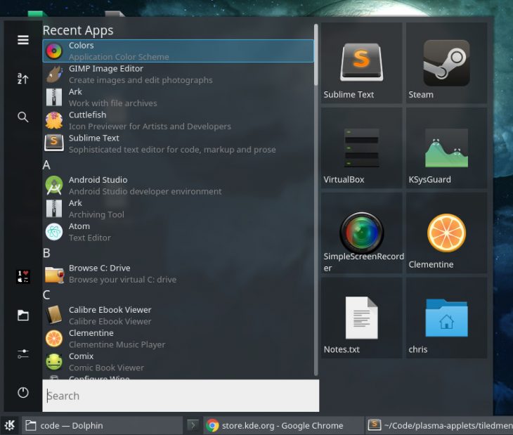 通过安装扩展让 KDE Plasma 5 桌面看起来感觉就像 Windows 10 桌面