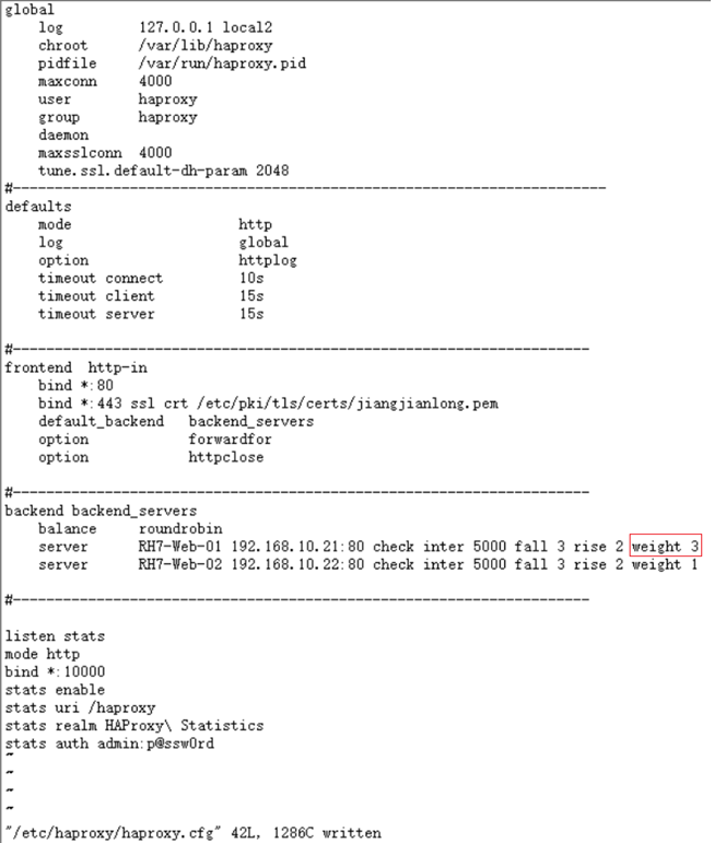 RHEL 7配置HAProxy实现Web负载均衡RHEL 7配置HAProxy实现Web负载均衡