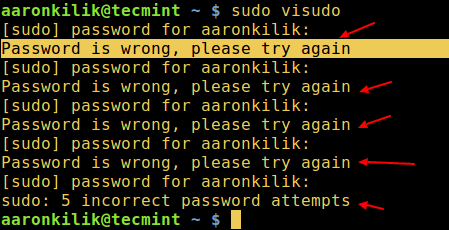 让 sudo 在你输入错误的密码时“嘲讽”你