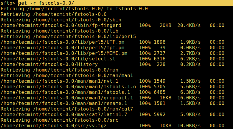 在 Linux 中使用 sFTP 上传或下载文件与文件夹在 Linux 中使用 sFTP 上传或下载文件与文件夹