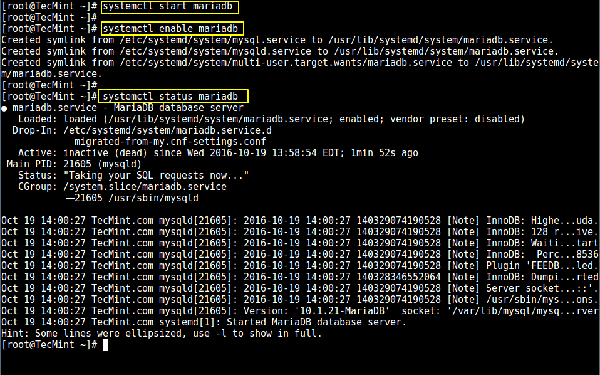 三步搞定CentOS7下的MariaDB 10三步搞定CentOS7下的MariaDB 10