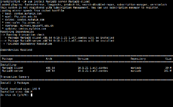 三步搞定CentOS7下的MariaDB 10三步搞定CentOS7下的MariaDB 10