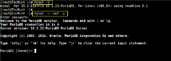 如何在CentOS 7上安装和安全配置MariaDB 10