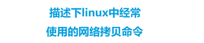 描述下linux中经常使用的网络拷贝命令