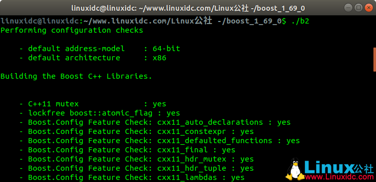 Linux：编译安装boost 1.69库Linux：编译安装boost 1.69库