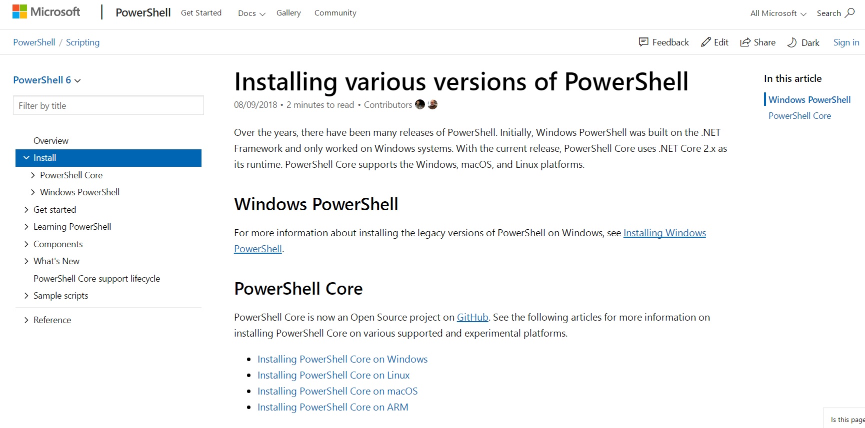 开源版本PowerShell Core 6.2 发布开源版本PowerShell Core 6.2 发布