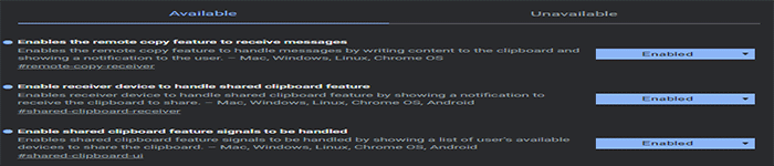 Chrome 浏览器新功能：共享剪贴板