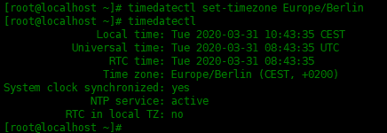 Centos8如何更改时区Centos8如何更改时区