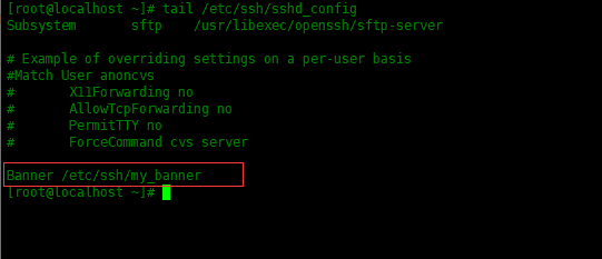 Linux系统使用SSH登录之前如何显示横幅消息Linux系统使用SSH登录之前如何显示横幅消息