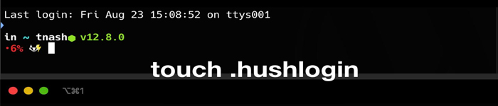 在 Linux 中使用.hushlogin文件关闭登录提示