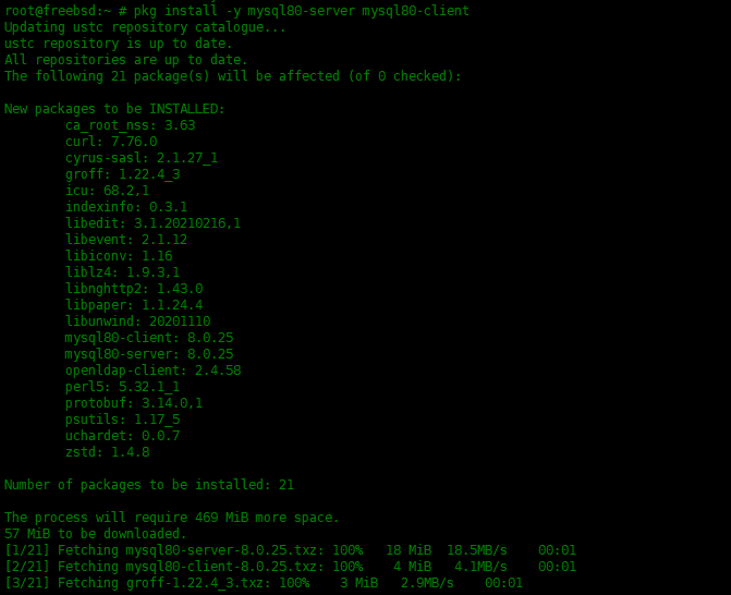 如何在FreeBSD 13中安装MySQL数据库如何在FreeBSD 13中安装MySQL数据库