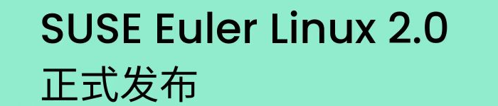 SUSE Euler Linux 2.0 正式发布