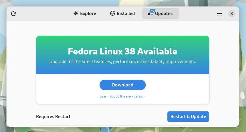 如何从 Fedora 37 工作站升级到 Fedora 38（GUI 和 CLI）如何从 Fedora 37 工作站升级到 Fedora 38（GUI 和 CLI）