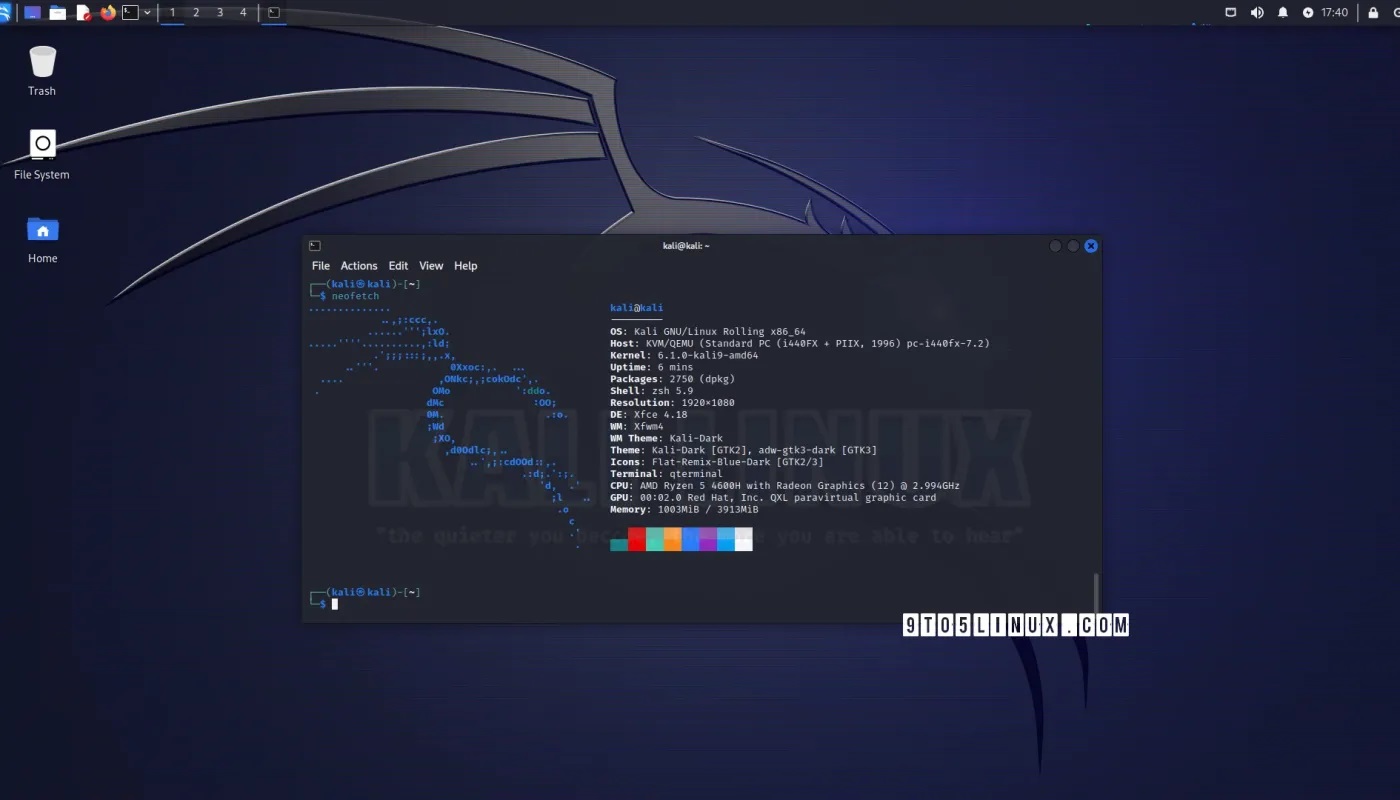 Kali Linux 2023.2为Xfce版带来PipeWire支持Kali Linux 2023.2为Xfce版带来PipeWire支持