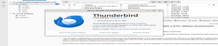 Thunderbird 115 带来了Supernova UI 和先进功能