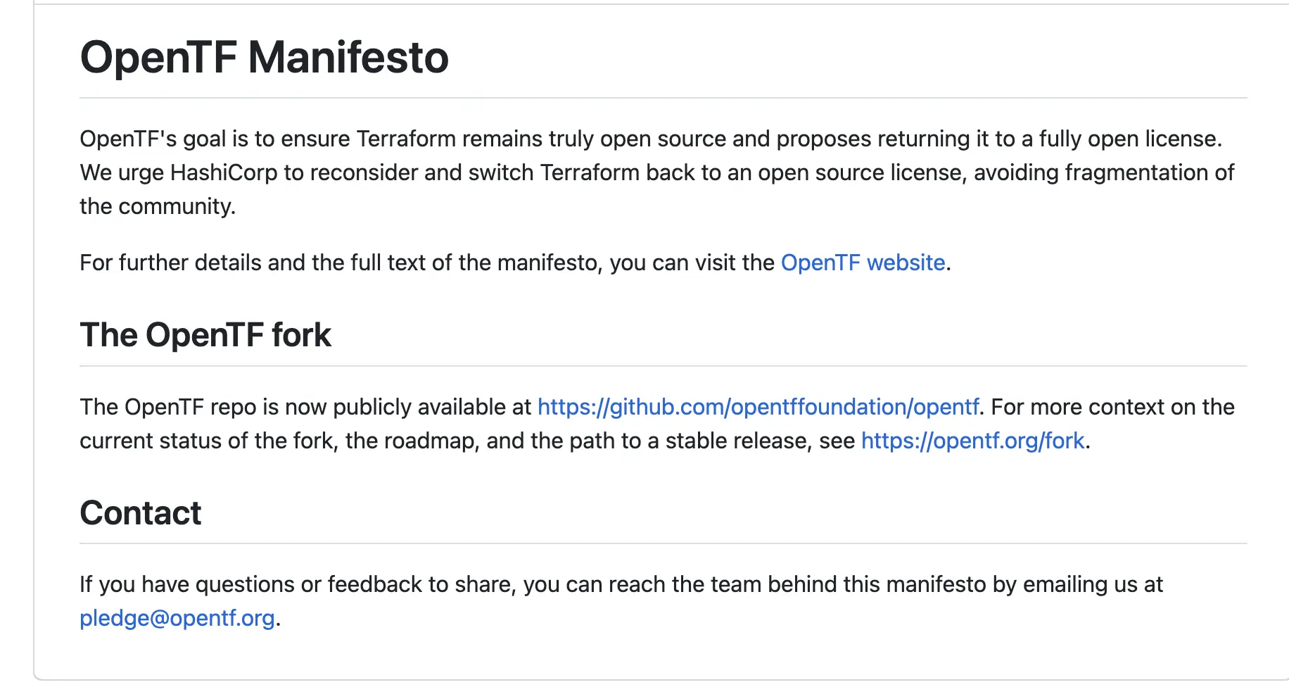 Linux 基金会分叉 Terraform，正式推出 OpenTofuLinux 基金会分叉 Terraform，正式推出 OpenTofu
