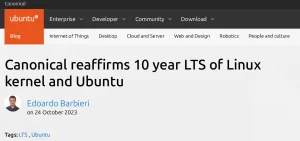 Ubuntu LTS 坚持 10 年更新不动摇Ubuntu LTS 坚持 10 年更新不动摇